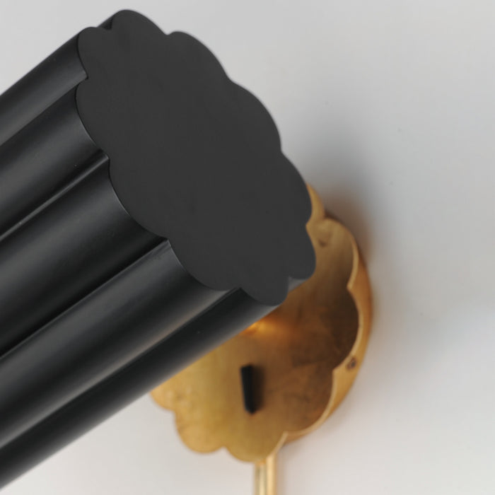 Maxim - 18050BKGL - One Light Wall Sconce - Primrose - Gold Leaf