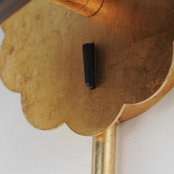 Maxim - 18050BKGL - One Light Wall Sconce - Primrose - Gold Leaf