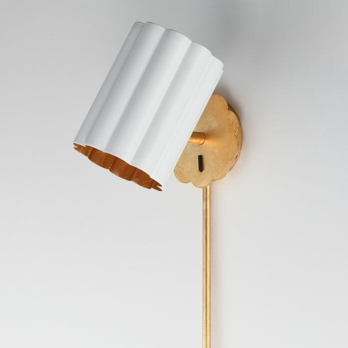 Maxim - 18050MWGL - One Light Wall Sconce - Primrose - Gold Leaf