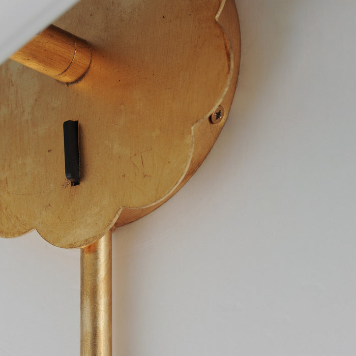 Maxim - 18050MWGL - One Light Wall Sconce - Primrose - Gold Leaf