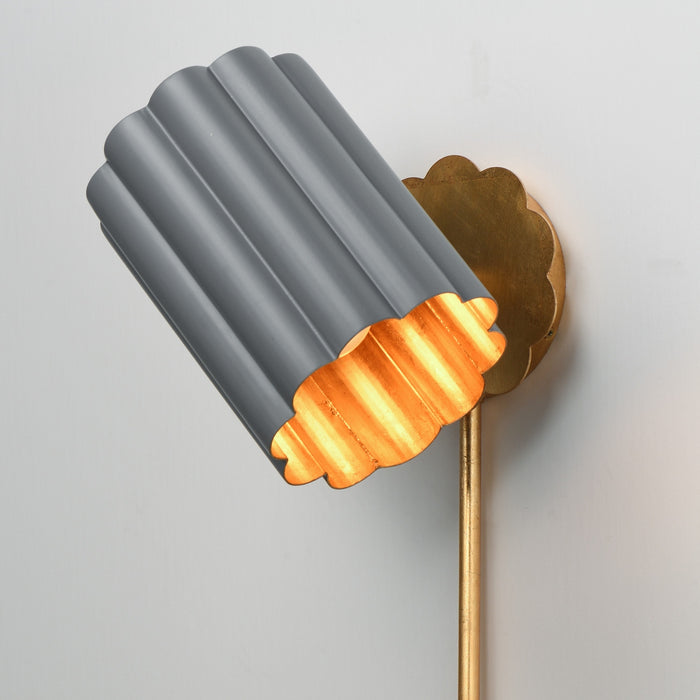 Maxim - 18050DGGL - One Light Wall Sconce - Primrose - Gold Leaf