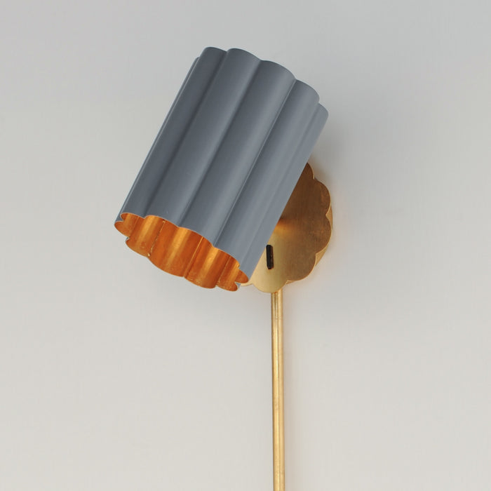 Maxim - 18050DGGL - One Light Wall Sconce - Primrose - Gold Leaf