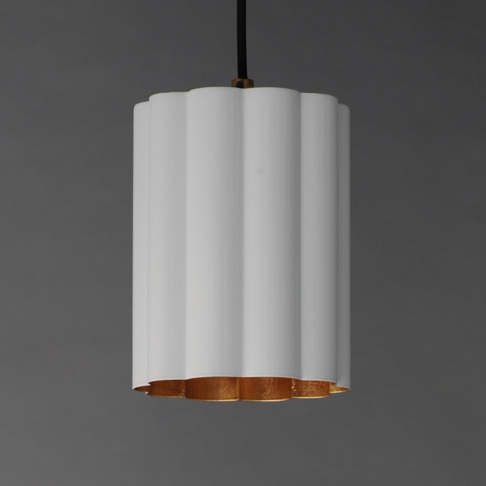 Maxim - 18054MWGL - One Light Pendant - Primrose - Gold Leaf