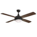 Maxim - 88784BK - 52" Ceiling Fan - Quattro - Black