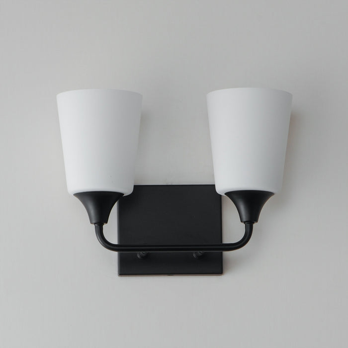 Maxim - 12882SWBK - Two Light Bath Vanity - Hudson - Black