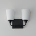 Maxim - 12882SWBK - Two Light Bath Vanity - Hudson - Black