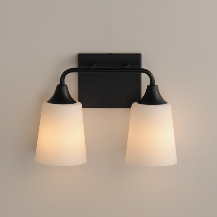 Maxim - 12882SWBK - Two Light Bath Vanity - Hudson - Black