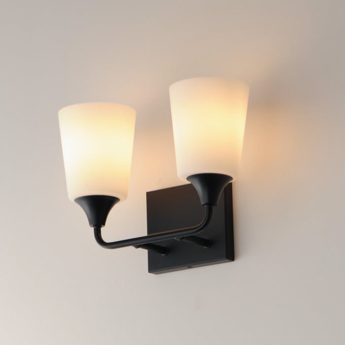 Maxim - 12882SWBK - Two Light Bath Vanity - Hudson - Black