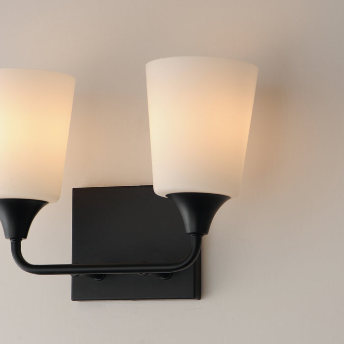 Maxim - 12882SWBK - Two Light Bath Vanity - Hudson - Black