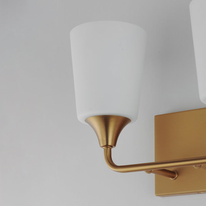 Maxim - 12882SWNAB - Two Light Bath Vanity - Hudson - Natural Aged Brass