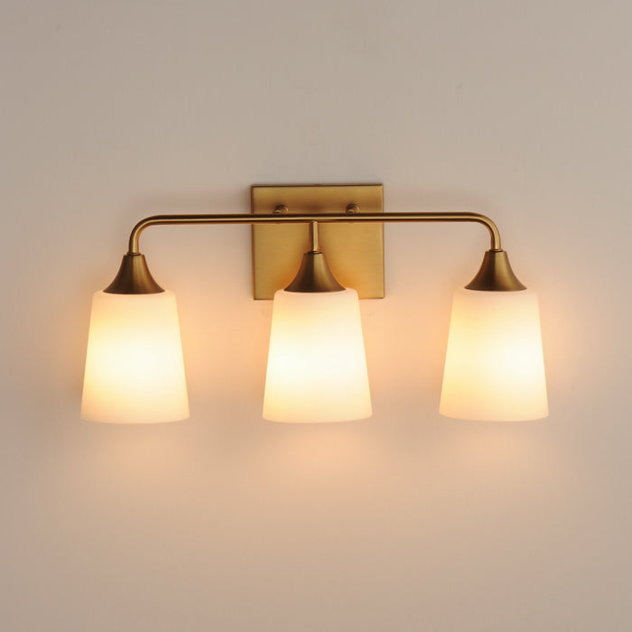 Maxim - 12883SWNAB - Three Light Bath Vanity - Hudson - Natural Aged Brass