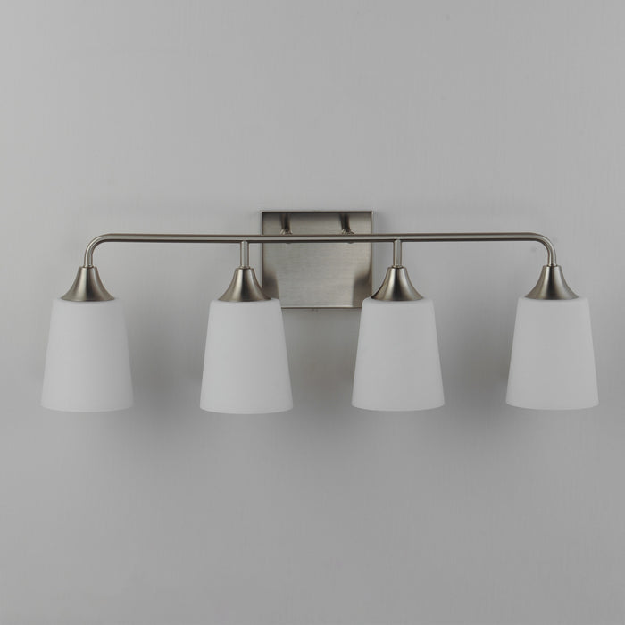 Maxim - 12884SWSN - Four Light Bath Vanity - Hudson - Satin Nickel