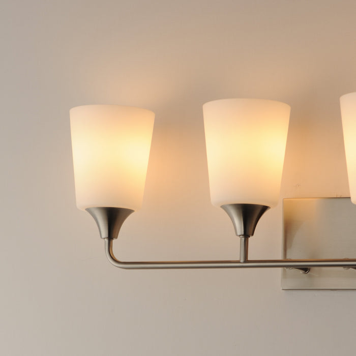 Maxim - 12884SWSN - Four Light Bath Vanity - Hudson - Satin Nickel