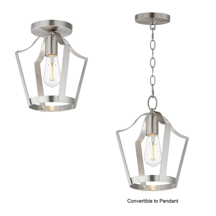 Maxim - 10421SN - One Light Pendant / Semi-Flush - Arden - Satin Nickel
