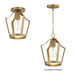 Maxim - 10421NAB - One Light Pendant / Semi-Flush - Arden - Natural Aged Brass