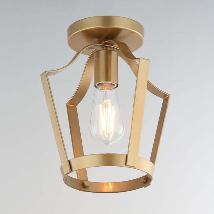 Maxim - 10421NAB - One Light Pendant / Semi-Flush - Arden - Natural Aged Brass
