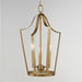 Maxim - 10423NAB - Three Light Pendant - Arden - Natural Aged Brass