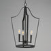 Maxim - 10424BK - Four Light Pendant - Arden - Black