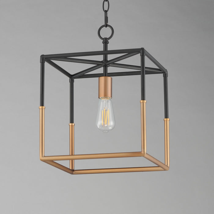 Maxim - 28621BKWBR - One Light Pendant - SoHo - Black/Weathered Brass