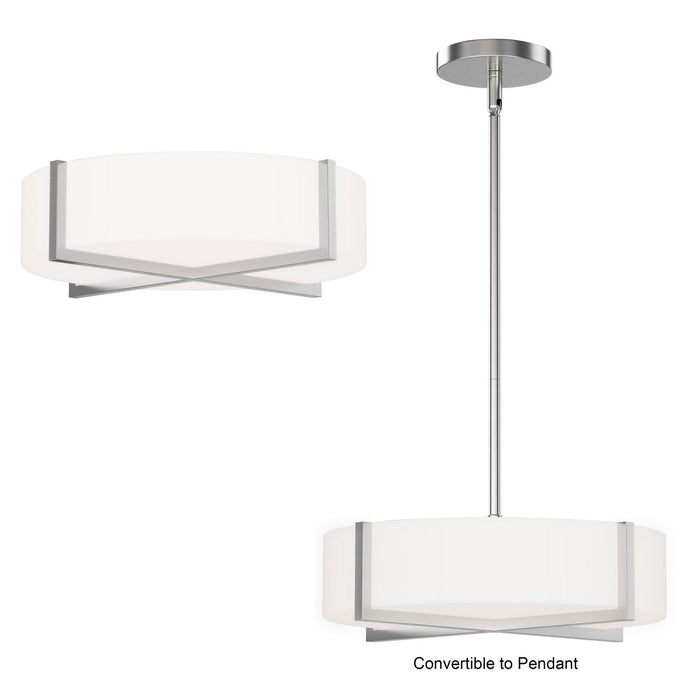 Maxim - 57945WTSN - LED Flush Mount/ Pendant Convertible - Dexter - Satin Nickel