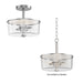 Maxim - 5692CLSN - Two Light Semi Flush/Pendant Convertible - Fuller - Satin Nickel