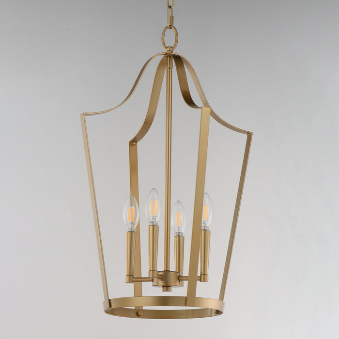 Maxim - 10424NAB - Four Light Pendant - Arden - Natural Aged Brass