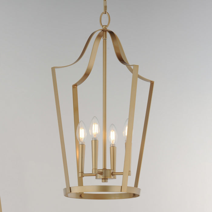 Maxim - 10424NAB - Four Light Pendant - Arden - Natural Aged Brass