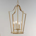 Maxim - 10424NAB - Four Light Pendant - Arden - Natural Aged Brass