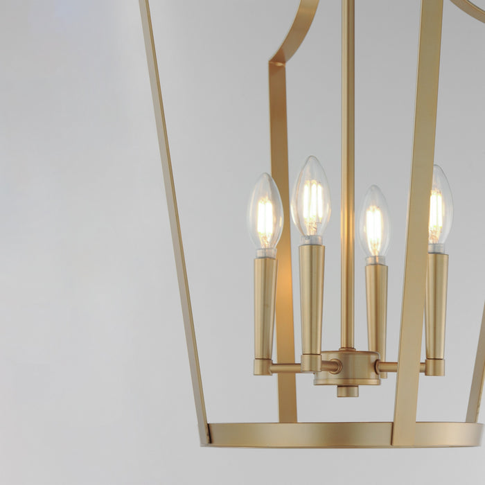 Maxim - 10424NAB - Four Light Pendant - Arden - Natural Aged Brass