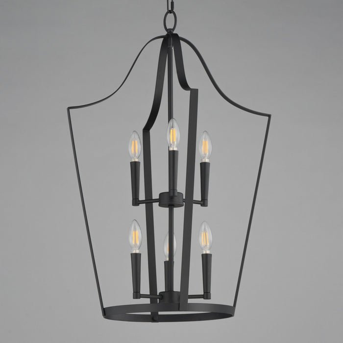 Maxim - 10426BK - Six Light Pendant - Arden - Black
