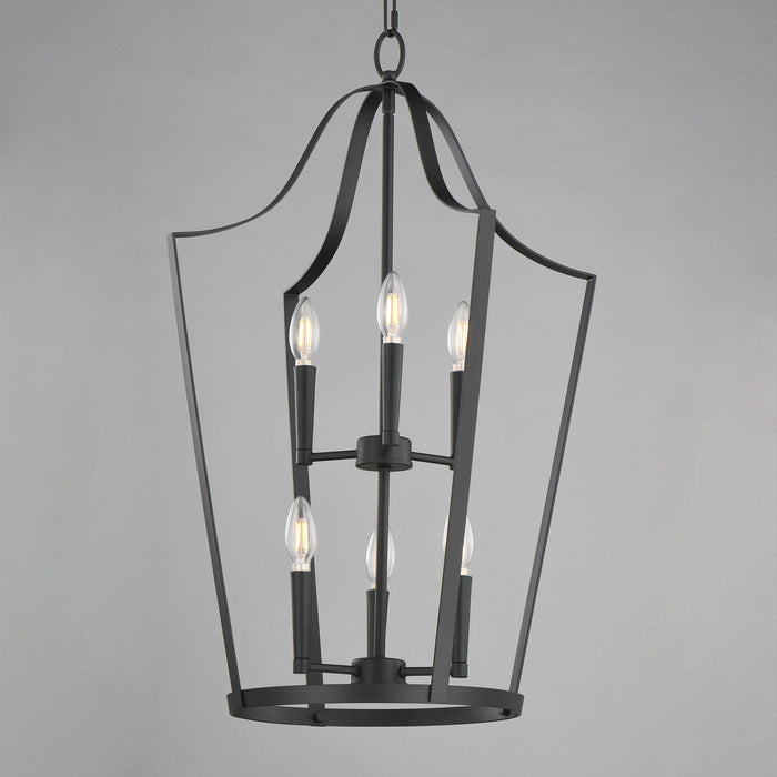 Maxim - 10426BK - Six Light Pendant - Arden - Black