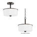 Maxim - 5692WTOI - Two Light Semi Flush/Pendant Convertible - Fuller - Oil Rubbed Bronze