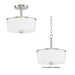 Maxim - 5692WTSN - Two Light Semi Flush/Pendant Convertible - Fuller - Satin Nickel
