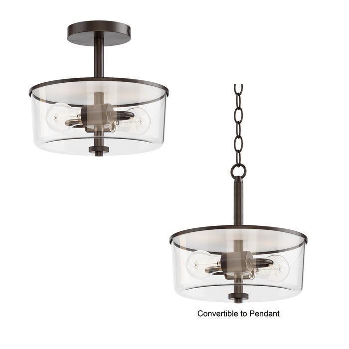 Maxim - 5692CLOI - Two Light Semi Flush/Pendant Convertible - Fuller - Oil Rubbed Bronze