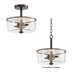 Maxim - 5692CLOI - Two Light Semi Flush/Pendant Convertible - Fuller - Oil Rubbed Bronze