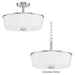 Maxim - 5695WTSN - Three Light Semi Flush/Pendant Convertible - Fuller - Satin Nickel