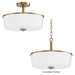 Maxim - 5695WTNAB - Three Light Semi Flush/Pendant Convertible - Fuller - Natural Aged Brass