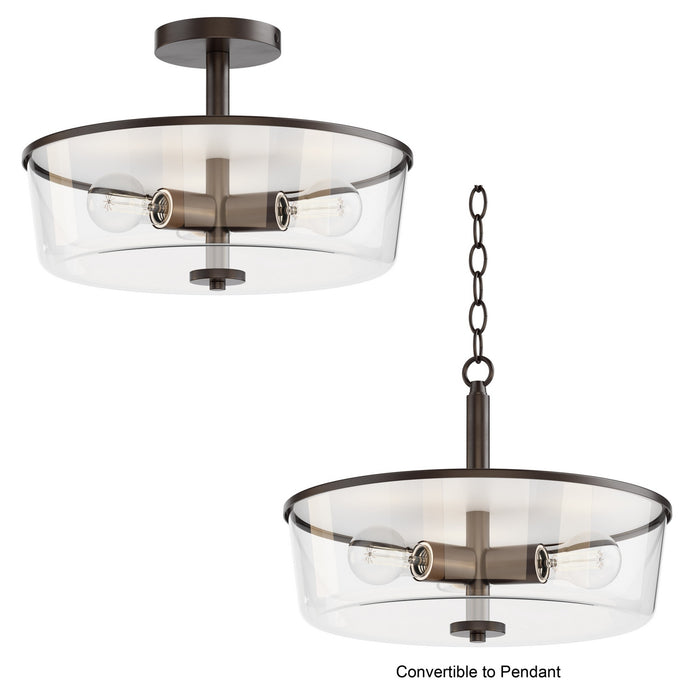 Maxim - 5695CLOI - Three Light Semi Flush/Pendant Convertible - Fuller - Oil Rubbed Bronze