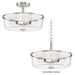 Maxim - 5695CLSN - Three Light Semi Flush/Pendant Convertible - Fuller - Satin Nickel