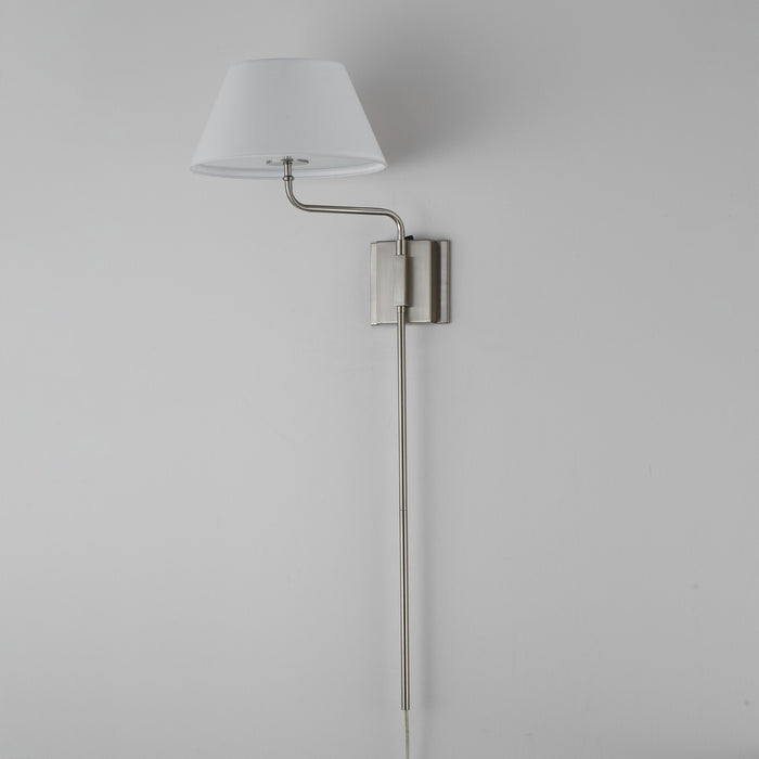 Maxim - 18410OFPN - One Light Wall Sconce - Dunbridge - Polished Nickel