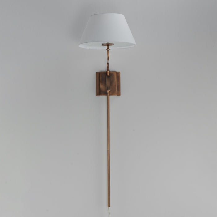 Maxim - 18410OFWBR - One Light Wall Sconce - Dunbridge - Weathered Brass