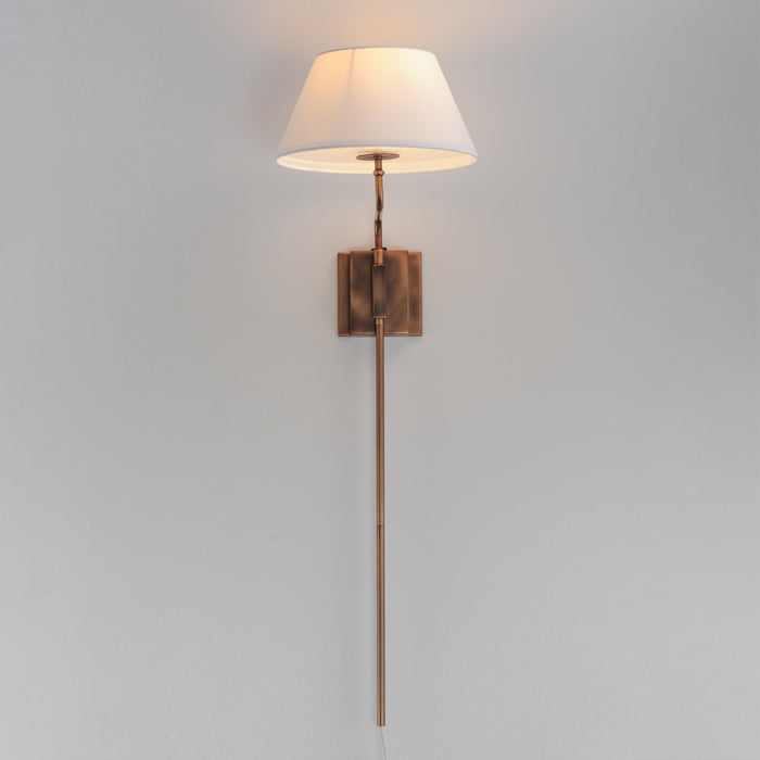 Maxim - 18410OFWBR - One Light Wall Sconce - Dunbridge - Weathered Brass