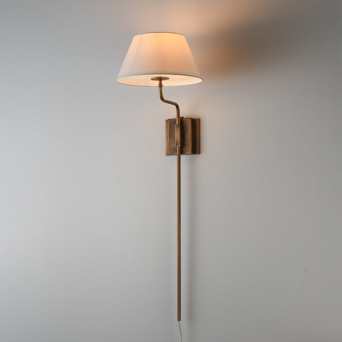 Maxim - 18410OFWBR - One Light Wall Sconce - Dunbridge - Weathered Brass