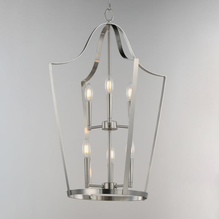 Maxim - 10426SN - Six Light Pendant - Arden - Satin Nickel