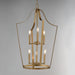 Maxim - 10426NAB - Six Light Pendant - Arden - Natural Aged Brass