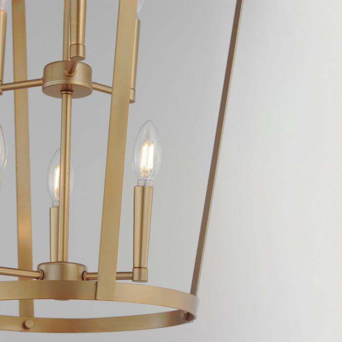 Maxim - 10426NAB - Six Light Pendant - Arden - Natural Aged Brass