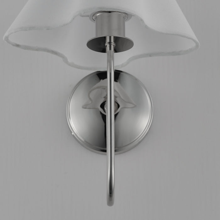 Maxim - 18100WTPN - One Light Wall Sconce - Saxon - Polished Nickel