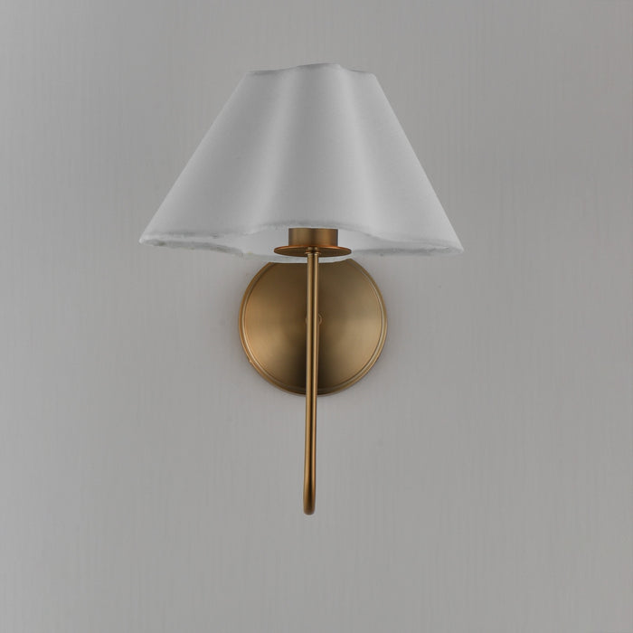Maxim - 18100WTNAB - One Light Wall Sconce - Saxon - Natural Aged Brass