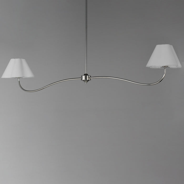 Maxim - 18102WTPN - Two Light Pendant - Saxon - Polished Nickel
