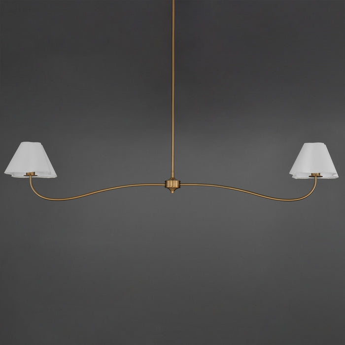 Maxim - 18102WTNAB - Two Light Pendant - Saxon - Natural Aged Brass